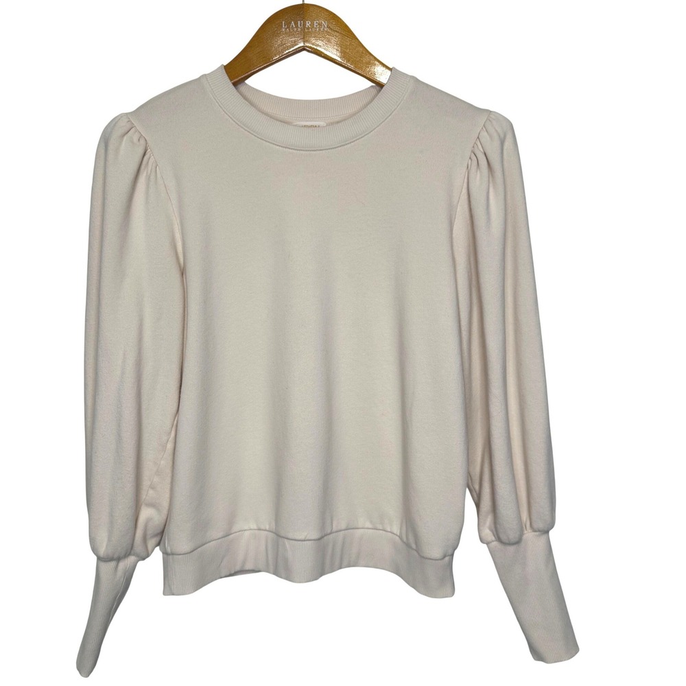 NATION LTD Bethany Sweatshirt Small Cream